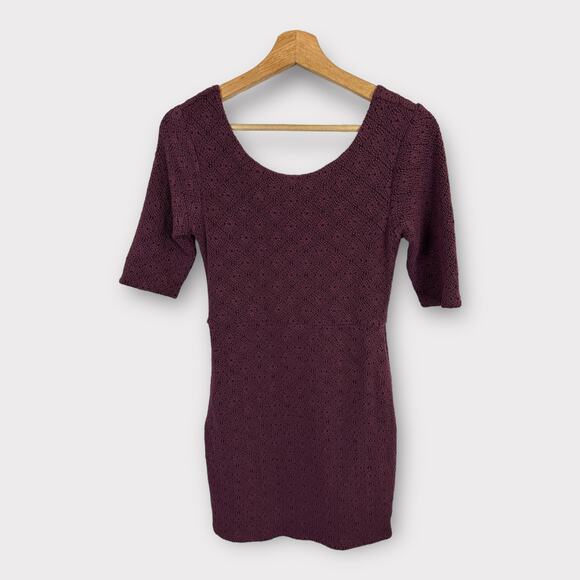Free People Womens size Small Lady Pucker Scoop Back Bodycon Stretchy Dress - Picture 1 of 9